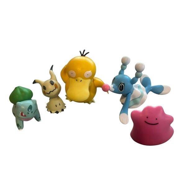Pokémon Mini Figurines‎ Lot Psyduck Brionne Ditto Mimikyu - Picture 1 of 6